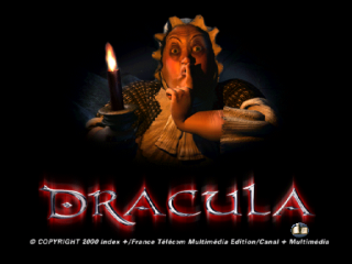 Dracula The Resurrection title screen for Playstation